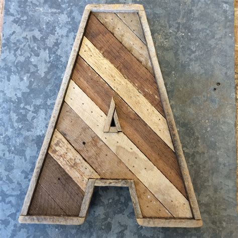 Rustic Wood Letters Etsy