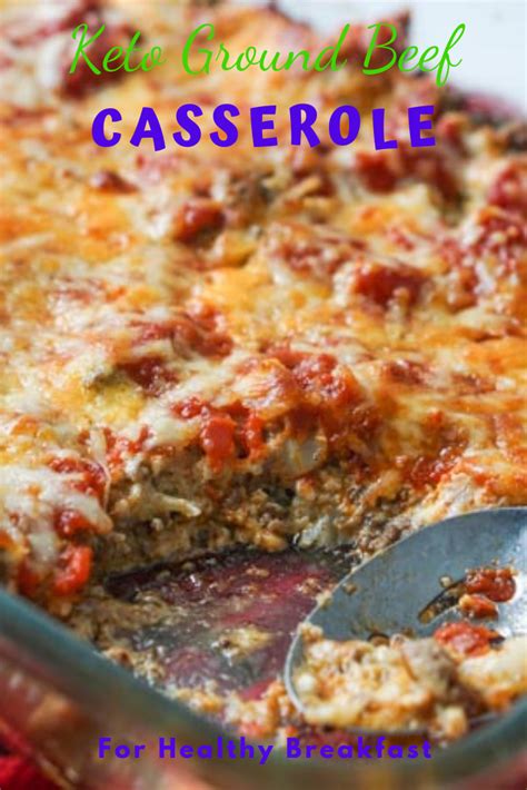 And if you're in need of fresh, modern ideas to transform that freezer full of venison or wild game into amazing keto and low carb dishes, check out these: Keto Ground Beef Casserole #Dinner #Easyrecipe | Ground beef casserole, Ground beef casserole ...