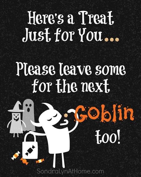 Help Yourself Halloween Candy Sign Printable