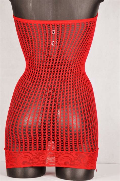 Sexy Bodycon Mini Dress Party Fishnet Sheer Sleeveless Clubwear See