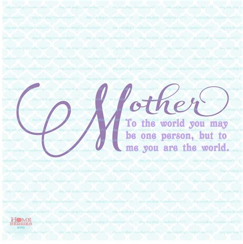 Mothers Day Svg Mother Quote Svg Mom Svg Mother You Are Etsy