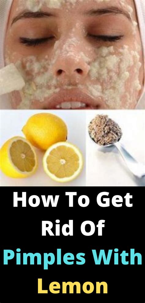 How To Get Rid Of Pimples With Lemon Healthy Beauty And Diet