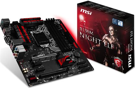 Msi Unveils Night Elf Inexpensive Intel B150 Mainboard For Gamers
