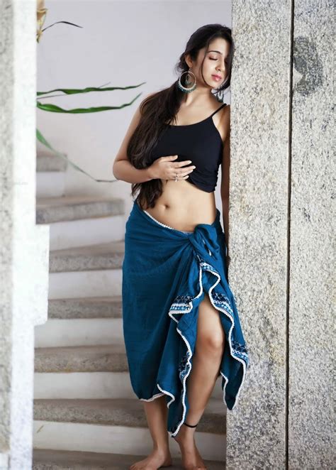 Beauty Galore Hd Charmi Kaur Low Hip And Navel In Lungi