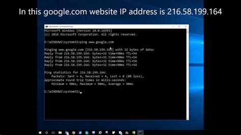 How To Find Ip Address Of Website Using Command Prompt Get Ip Address