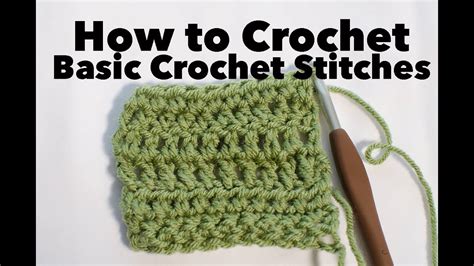 Crochet For Beginners Basic Crochet Stitches Youtube