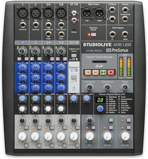 Presonus Studiolive Ar8 Usb 8 Channel Hybrid Performance And Recording