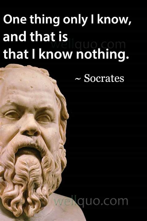 The More You Know Quote Socrates Positive Quotes