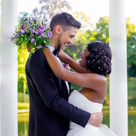 Gorgeous Interracial Couple Wedding Photography Love Wmbw Bwwm Swirl Interracial Wedding