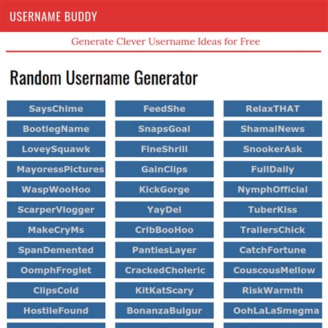 But putting something creative, and something that is not taken, can be draggy. Random Username Generator - FREE Ideas | Cool usernames ...