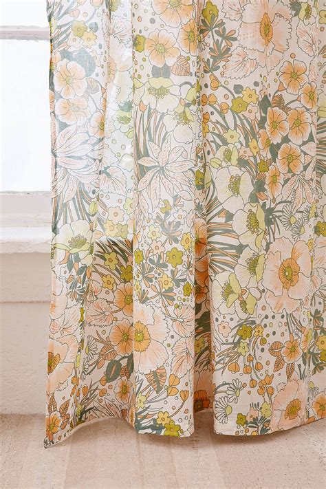 Lovise Floral Window Curtain Urban Outfitters Curtains Curtains Window Curtains