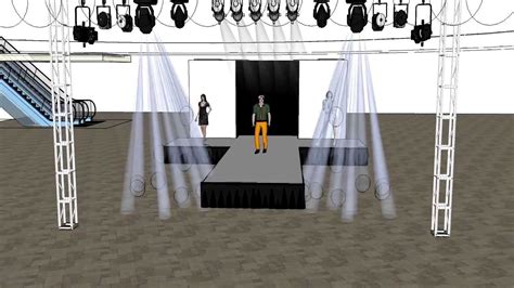 Stage Design For Runway In 3d Sketchup Youtube