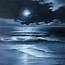 Harvest Moon/ Full Moon Over The Ocean Painting  Artfinder