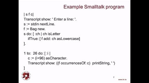 Programming Languages Smalltalk 1 Youtube