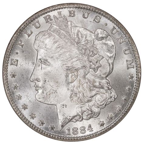 1884 Cc Morgan Dollar Ngc Ms 64 Choice Brilliant Uncirculated