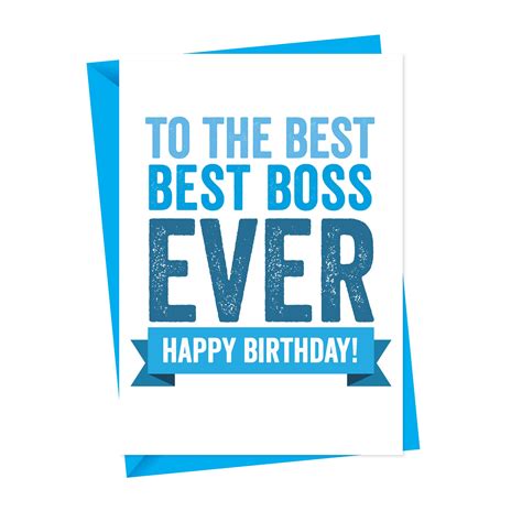 Birthday Card For Boss Printable