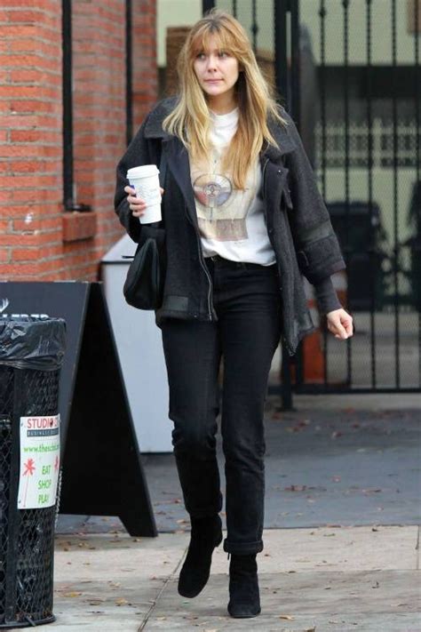 Elizabeth Olsen Alfred Coffee January 18 2019 Star Style