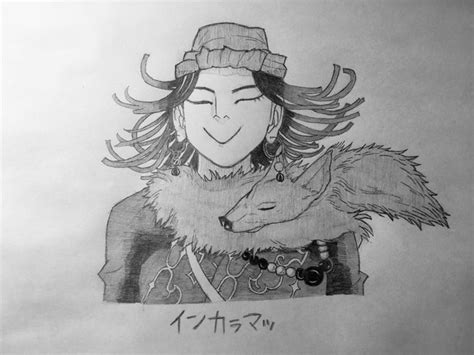 コミックブック 小説のキャラクター ライトノベル 手品師 アニメイラスト コミック. ゴールデンカムイのインカラマッを描いて撮ってみた / 柚木 零 ...