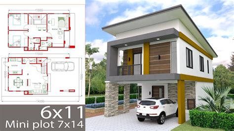 Small Home Design Plan 6x11m With 3 Bedrooms This Villa
