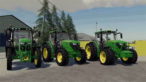 John Deere 6r Series 135 155r V100 Modailt Farming Simulator