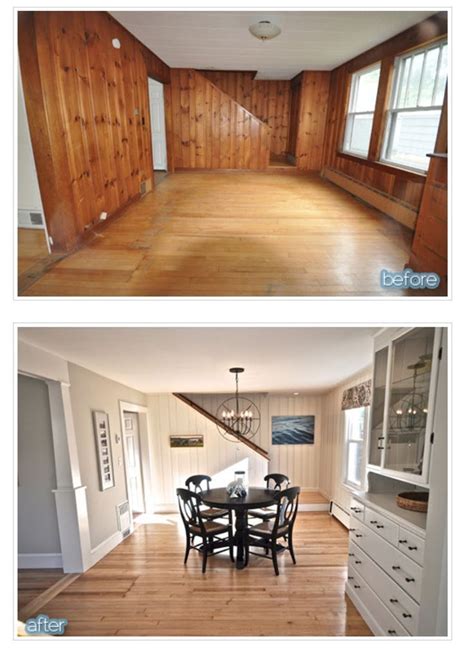 Knotty Pine Panelling Transformed By Paint Home Painting