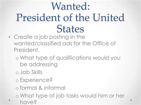 Ppt Wanted President Of The United States Powerpoint Presentation Free Download Id 1592461