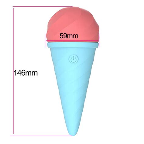 Ice Cream Vibrator Female Dildo Clitoris Nipple Stimulator Massage Sex Toy Women Ebay