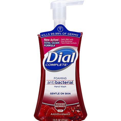 Dial Complete Power Berries Foaming Antibacterial Hand Wash 75 Fl Oz