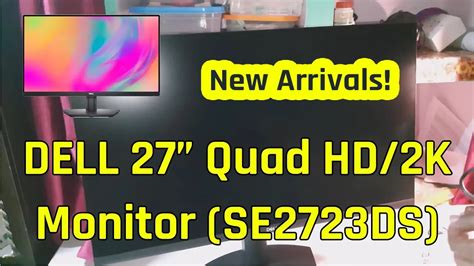 Dell 27 Inch Quad Hd Led Backlit Ips Panel Monitor Se2723ds 4 Ms 75