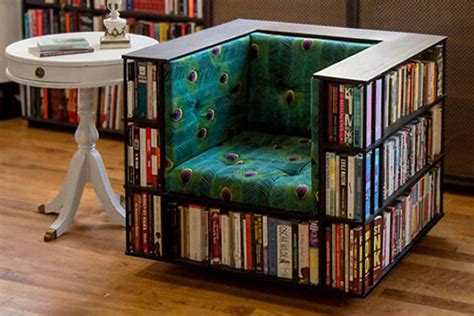Bookcase Chair Is A Clever Furniture For Space Starve Living Space Shouts