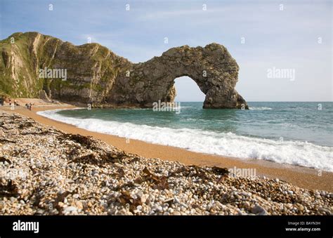 Coastal Arch Durdle Door Dorset England Stock Photo Alamy