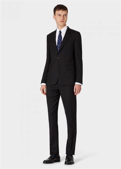 Paul Smith The Soho Tailored Fit Black Wool A Suit To Travel In