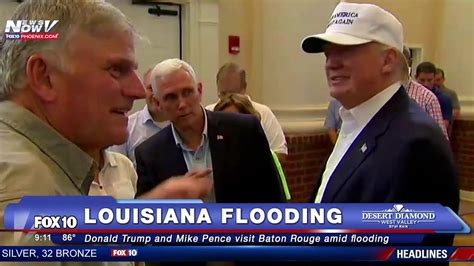 Fnn Donald Trump And Mike Pence Visit Louisiana Amid Flooding Full