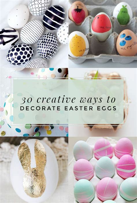 Creative Ways To Decorate Easter Eggs Oh Lovely Day