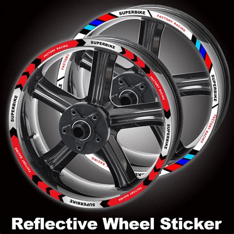 Motorcycle Accessories Custom Motorcycle Rim Stripes Wheel Tape Decals