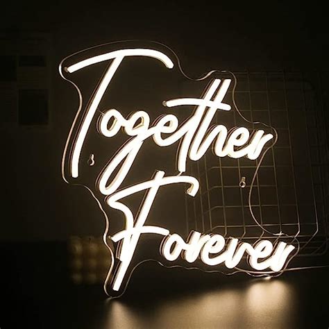 Signship Together Forever Neon Sign Warm White Led Neon Light For Wall