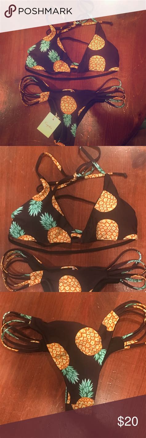 Ladies Pineapple 🍍 Bikini 👙 Pineapple Bikini Bikinis Lady