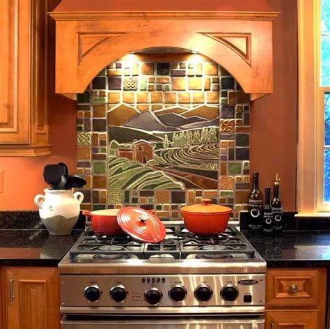 Backsplash Created With Pewabic Tiles Feature From Arts And Crafts Homes