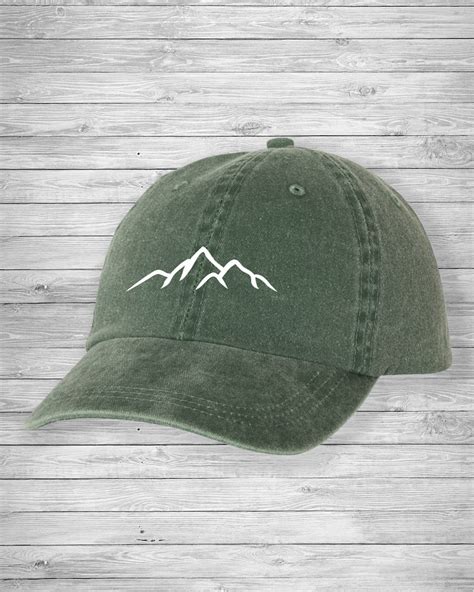 Mountain Hatmountain Print Baseball Cap Hiking Hat Etsy