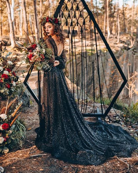 24 Black Wedding Dresses With Edgy Elegance In 2021 Black Wedding