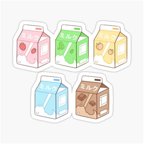Douzaines Cool Étape Importante Milk Aesthetic Stickers Brûler Soucoupe