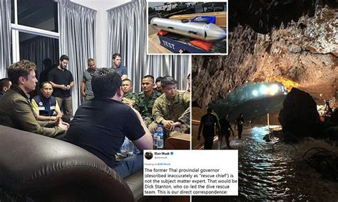Elon Musk S Submarine Is Dismissed By Thai Cave Rescue Organisers Daily Mail Online