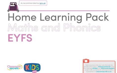 Eyfs Home Learning Pack Summerbank Primary Academy