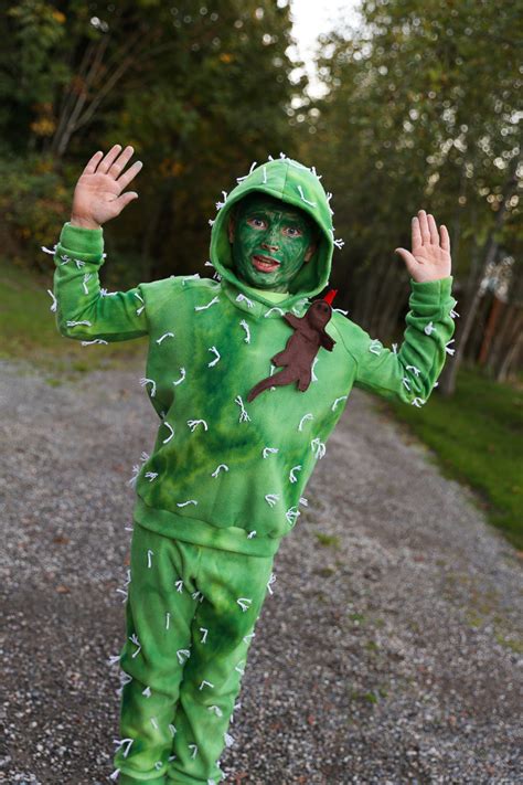 It is great for a kid (or adult) who doesn't want a lot of fuss, but still wants to be considered semi cool…or prickly precious…or desert hot!! DIY Cactus Costume - Sew Much Ado