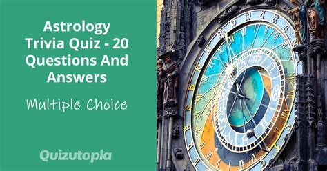 Astrology Trivia Quiz 20 Questions And Answers Quizutopia