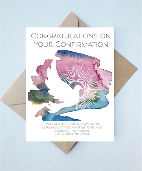 Congratulations Confirmation Card Catholic Handmade Etsy India