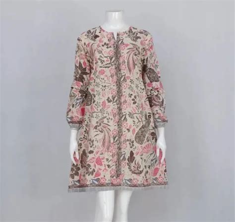 tunik dress batik wanita solo motif 3negri bahan katun halus cocok