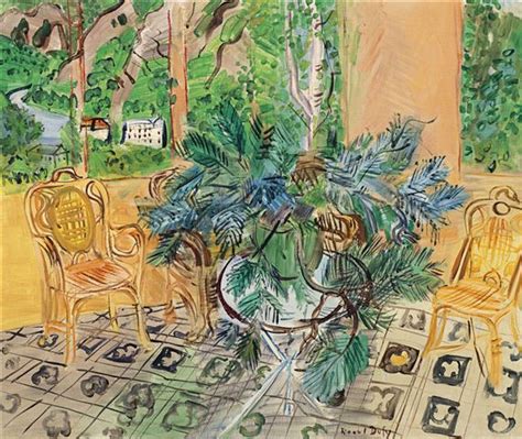 Raoul Dufy La Terrasse à Vernet Les Bains 1943 Mutualart