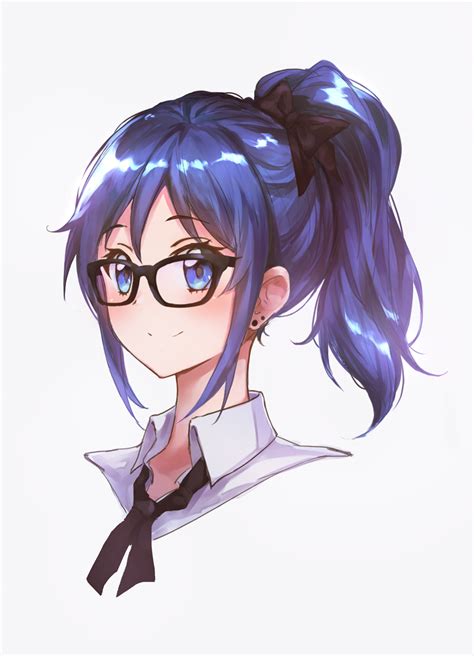 Glasses And Ponytail Aikatsu Animeponytails