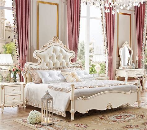 King size bedroom sets : Hot sale Luxury Italian bed classic antique bed europe ...